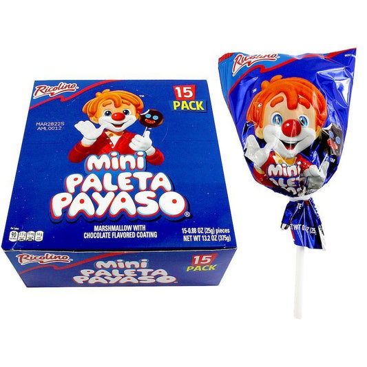 Paleta Payaso mini con 15 paletas.